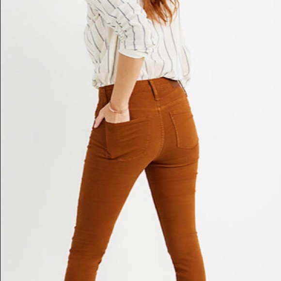 NWT Madewell burnished cedar 9” high rise skinny - Picture 5 of 9